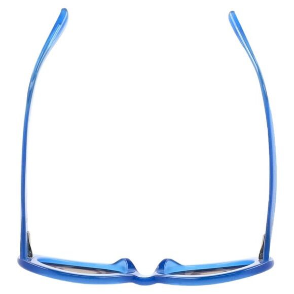 Dries Van Noten x Linda Farrow Oval Sunglasses in Light Blue Acetate - Picture 5 of 8